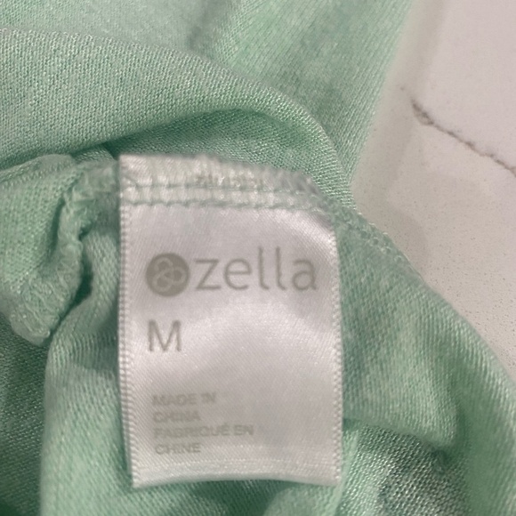 Zella So Graceful Athletic Top‎ Ruched Long Sleeve Mint Green Medium - Picture 8 of 12